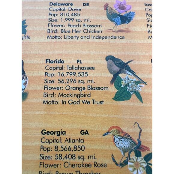 U.S.A. Map Wooden Puzzle educational learning toy puzzle mint condition gifts - Picture 7 of 7